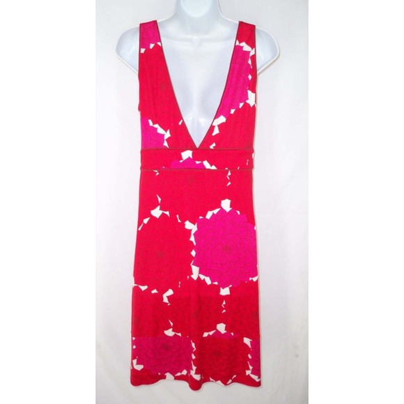 Tory Burch Carmondy Dress M Floral Silk Jersey - Picture 3 of 4